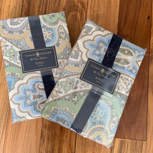 Tommy Hilfiger Jeweled Tapestry King Sham Pair NEW - Picture 1 of 5